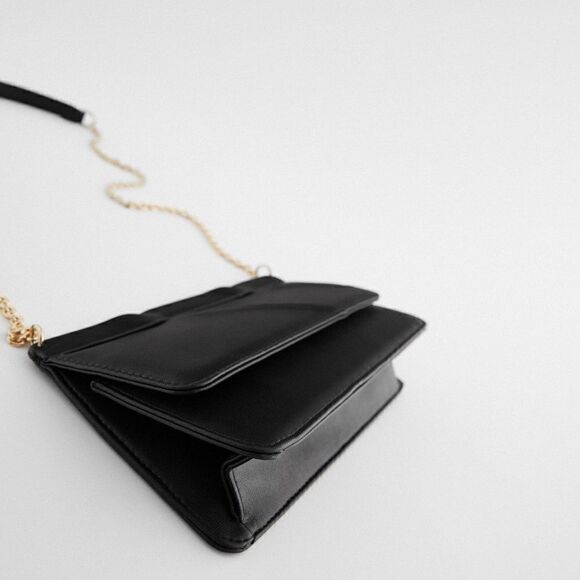 ZARA MINIMALIST CROSSBODY BAG WITH CHAIN - Picture 3 of 5